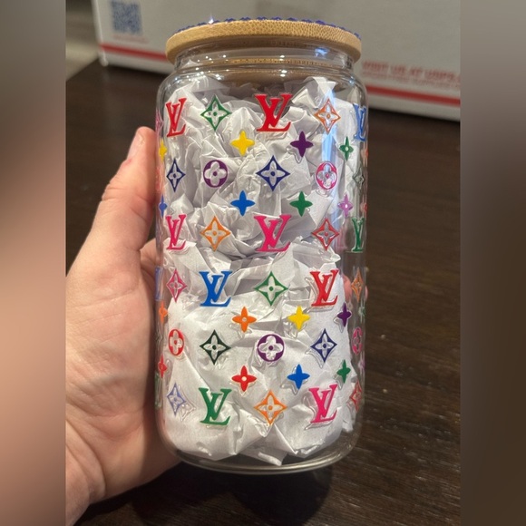 Source Unknown Other - Louis Vuitton Multicolor Logo Jar